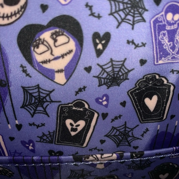 Loungefly Nightmare Before Christmas Eternally Yours Mini Backpack & Card Holder - Picture 10 of 14